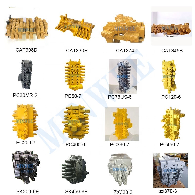 1741233242 261 MINWEE SK135SR 2 Excavator Hydraulic Main Control Valve SK135SR 2 Excavator Distributor