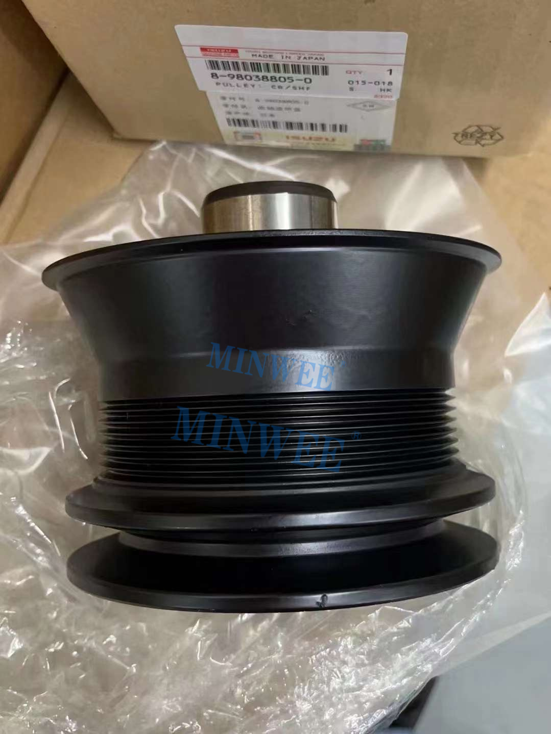1742255378 679 MINWEE 4JJ1 Crankshaft Pulley 8 98038805 0 for Isuzu original diesel engines