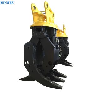 MINWEE  mounted steel grab scrap grabber used for recycling Hydraulic steel grab hydraulic log grapple for 20tons excavator